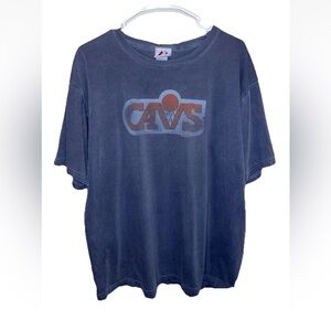 Cleveland Cavaliers Majestic Vintage Logo T-Shirt Faded Size L VGUC